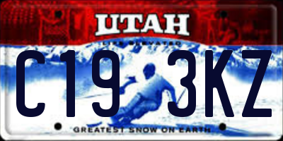 UT license plate C193KZ