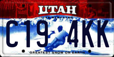 UT license plate C194KK