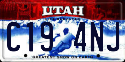UT license plate C194NJ
