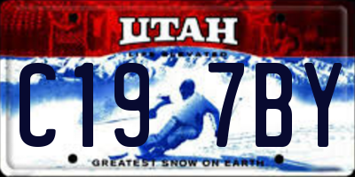 UT license plate C197BY