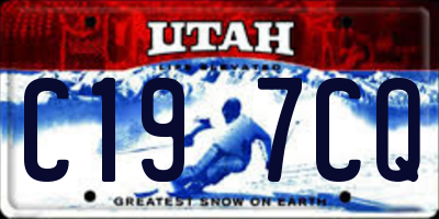 UT license plate C197CQ