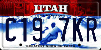 UT license plate C197KR
