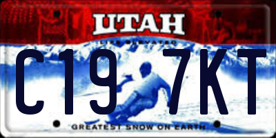 UT license plate C197KT
