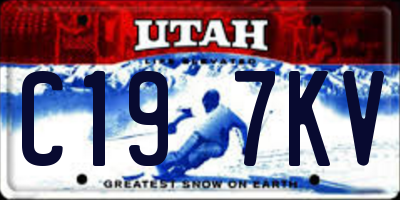 UT license plate C197KV