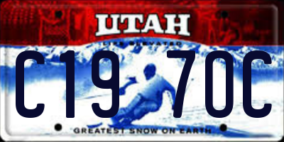 UT license plate C197OC