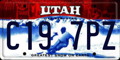 UT license plate C197PZ