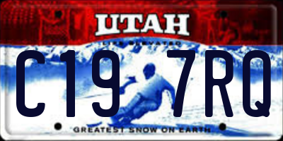 UT license plate C197RQ