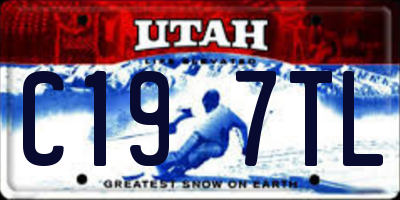 UT license plate C197TL
