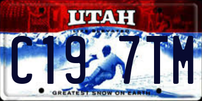 UT license plate C197TM
