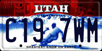 UT license plate C197WM