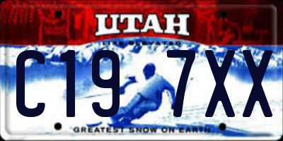 UT license plate C197XX