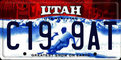 UT license plate C199AT