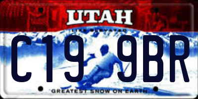 UT license plate C199BR