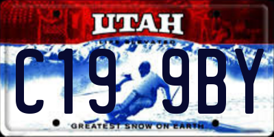UT license plate C199BY