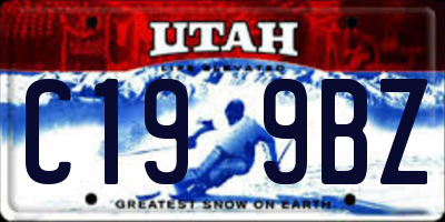 UT license plate C199BZ
