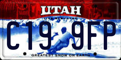 UT license plate C199FP