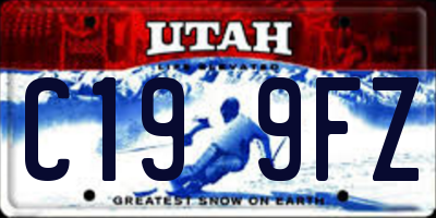 UT license plate C199FZ