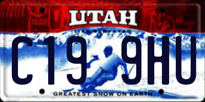 UT license plate C199HU