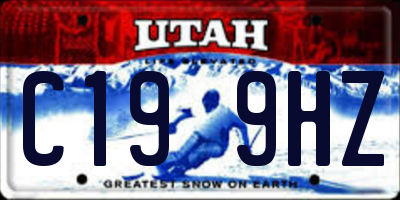 UT license plate C199HZ