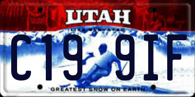 UT license plate C199IF