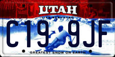 UT license plate C199JF