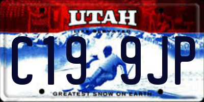 UT license plate C199JP