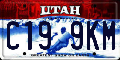 UT license plate C199KM