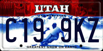 UT license plate C199KZ