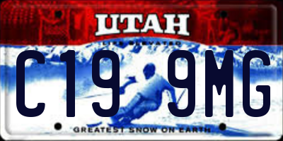 UT license plate C199MG