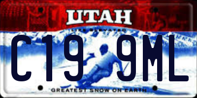 UT license plate C199ML