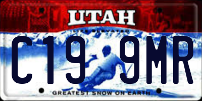 UT license plate C199MR