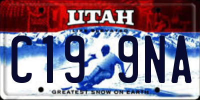 UT license plate C199NA