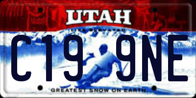 UT license plate C199NE
