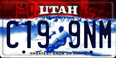 UT license plate C199NM