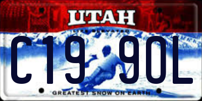 UT license plate C199OL
