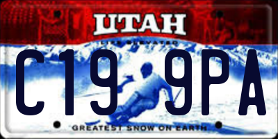 UT license plate C199PA