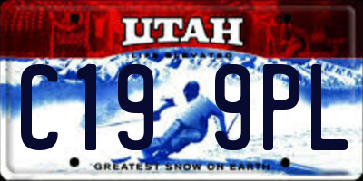 UT license plate C199PL