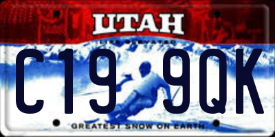 UT license plate C199QK