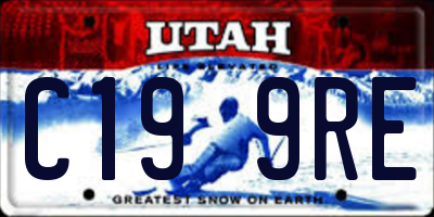 UT license plate C199RE