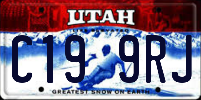 UT license plate C199RJ