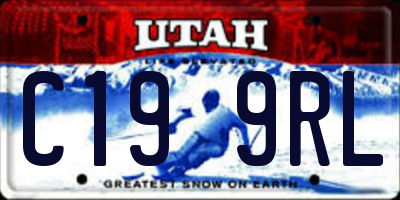 UT license plate C199RL