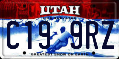 UT license plate C199RZ