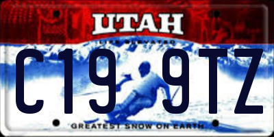 UT license plate C199TZ