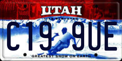 UT license plate C199UE