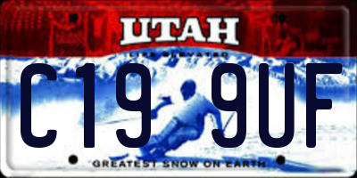 UT license plate C199UF