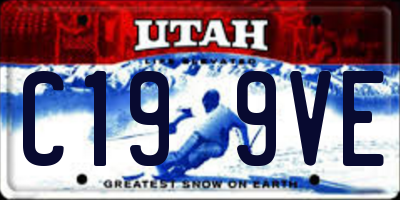 UT license plate C199VE