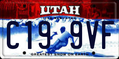 UT license plate C199VF