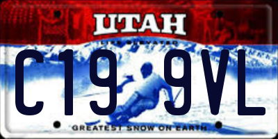 UT license plate C199VL