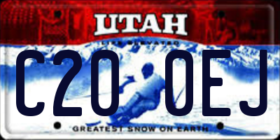 UT license plate C200EJ