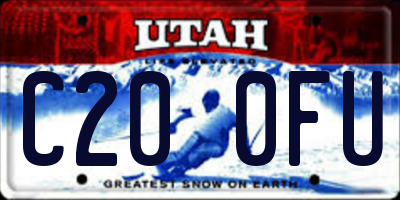 UT license plate C200FU
